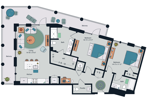 Society at Laurens B12 Floor Plan